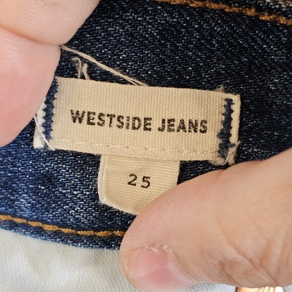 Madewell Size 25 Relaxed Straight‎ Leg Denim Jeans Ankle Length Zipper Pockets - Picture 13 of 15